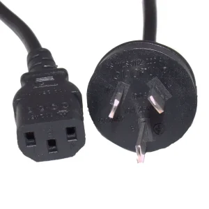 5M Power Cord - C13 IEC to 10A Australian Plug (Black) - Computer & Office Power Cable