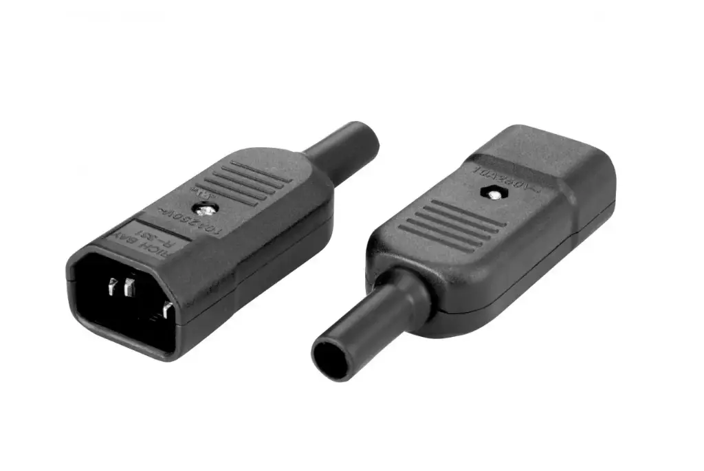 IEC 60320 C14 Rewireable Plug - Heavy-Duty Power Connector for Custom Installations