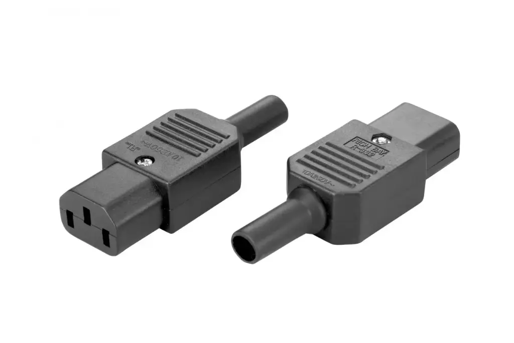 IEC 60320 C13 Rewireable Socket - Heavy-Duty Power Connector for Custom Installations