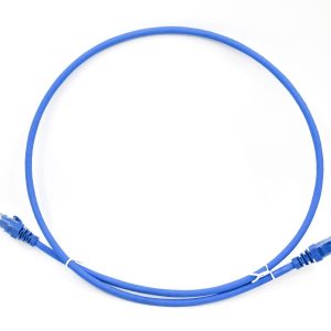 CAT6 mini patch cord, UTP, RJ45, blue, 3 metre
